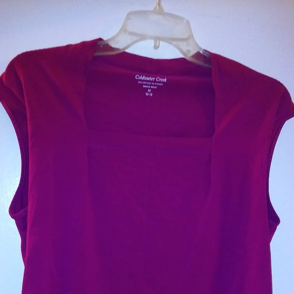 Coldwater Creek Red Tunic (sleeveless) NWOT
